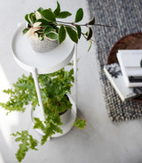 Two-Tier Rolling Plant Stand (28" H)  - Steel from Yamazaki Home