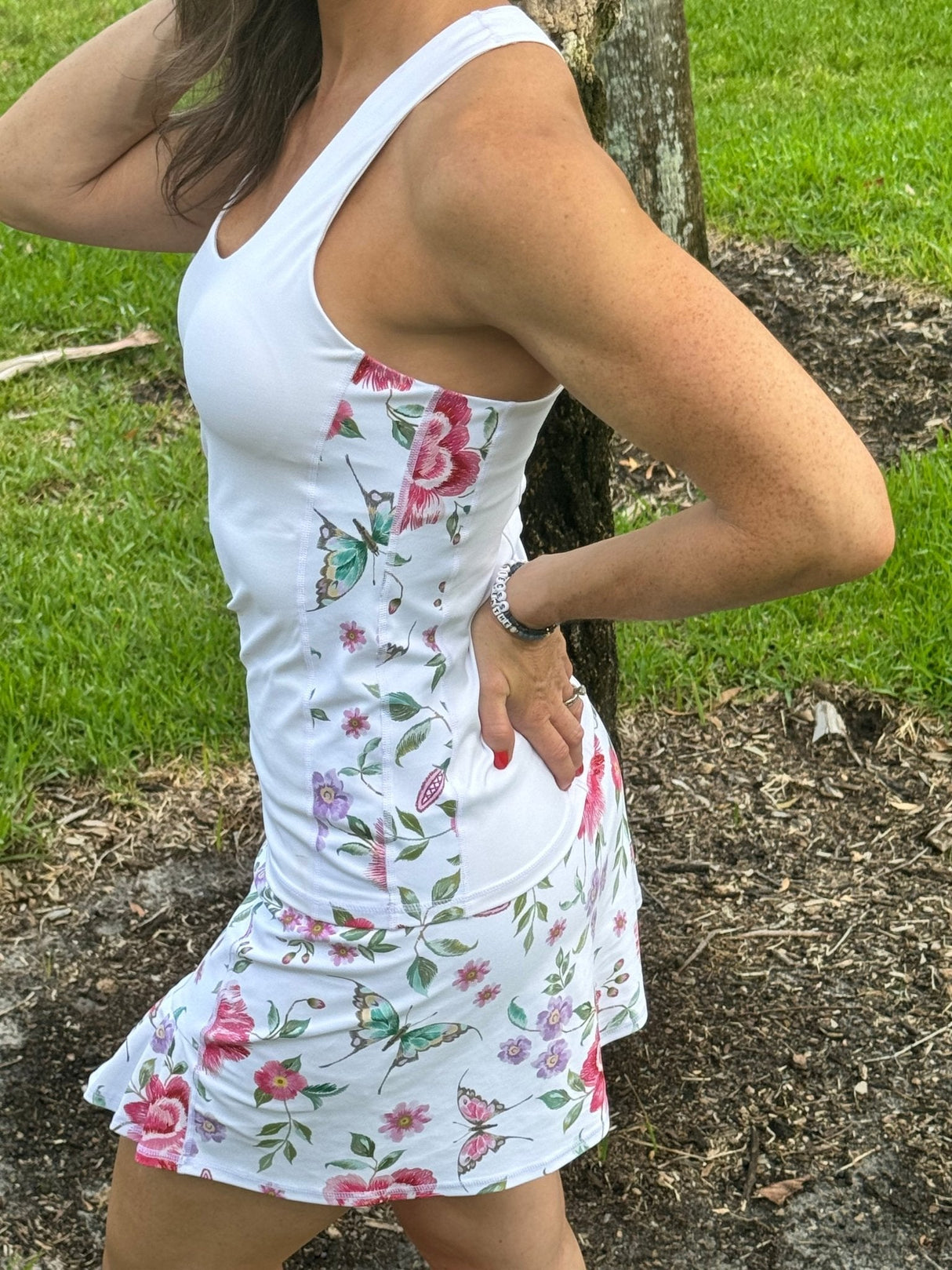 Butterfly Garden Pleated Skirt from Nikkib Sportswear