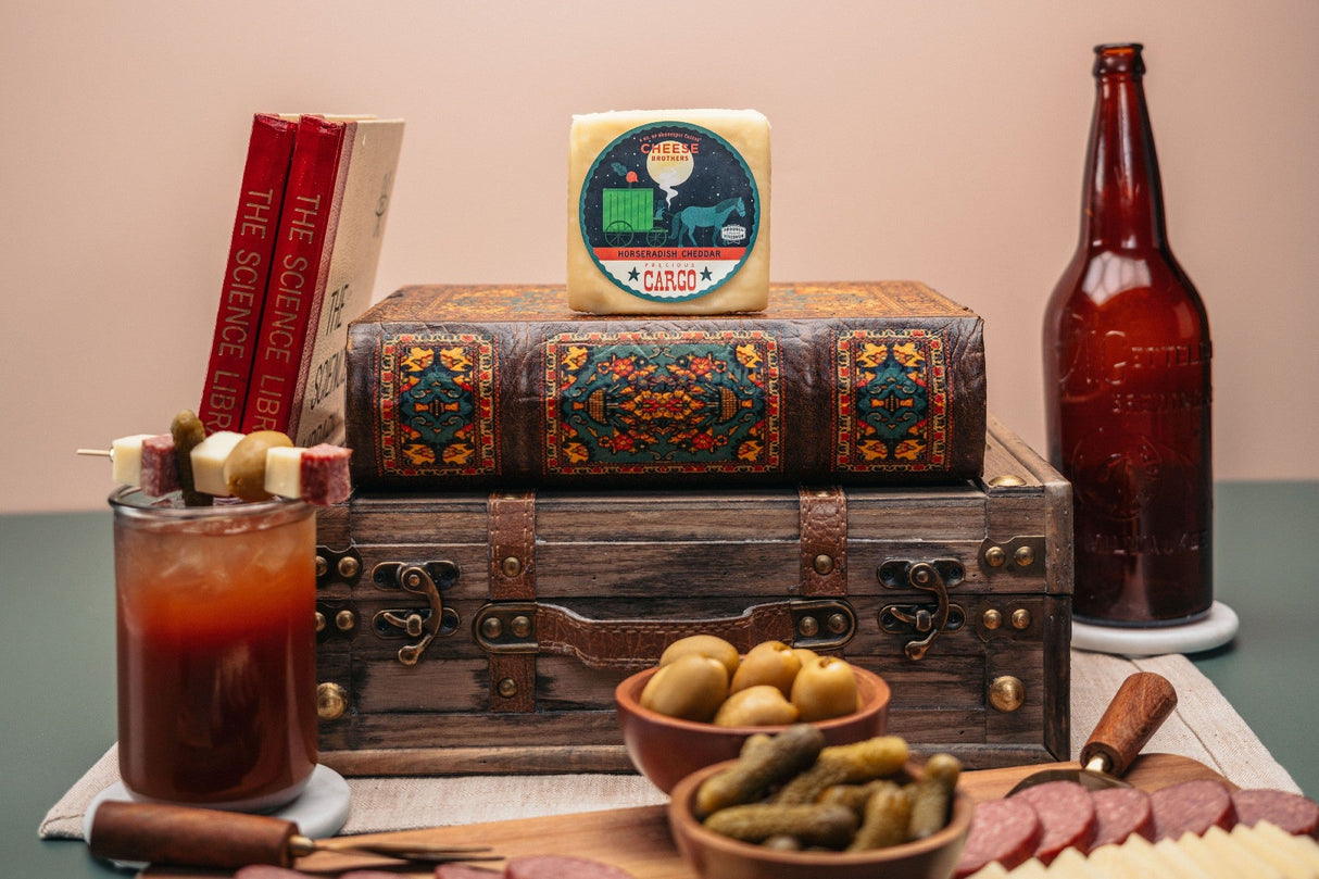 Precious Cargo Horseradish Cheddar from Cheese Brothers, Inc.