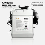 Premium DTF Ink 5 Liters from Ninja Transfers
