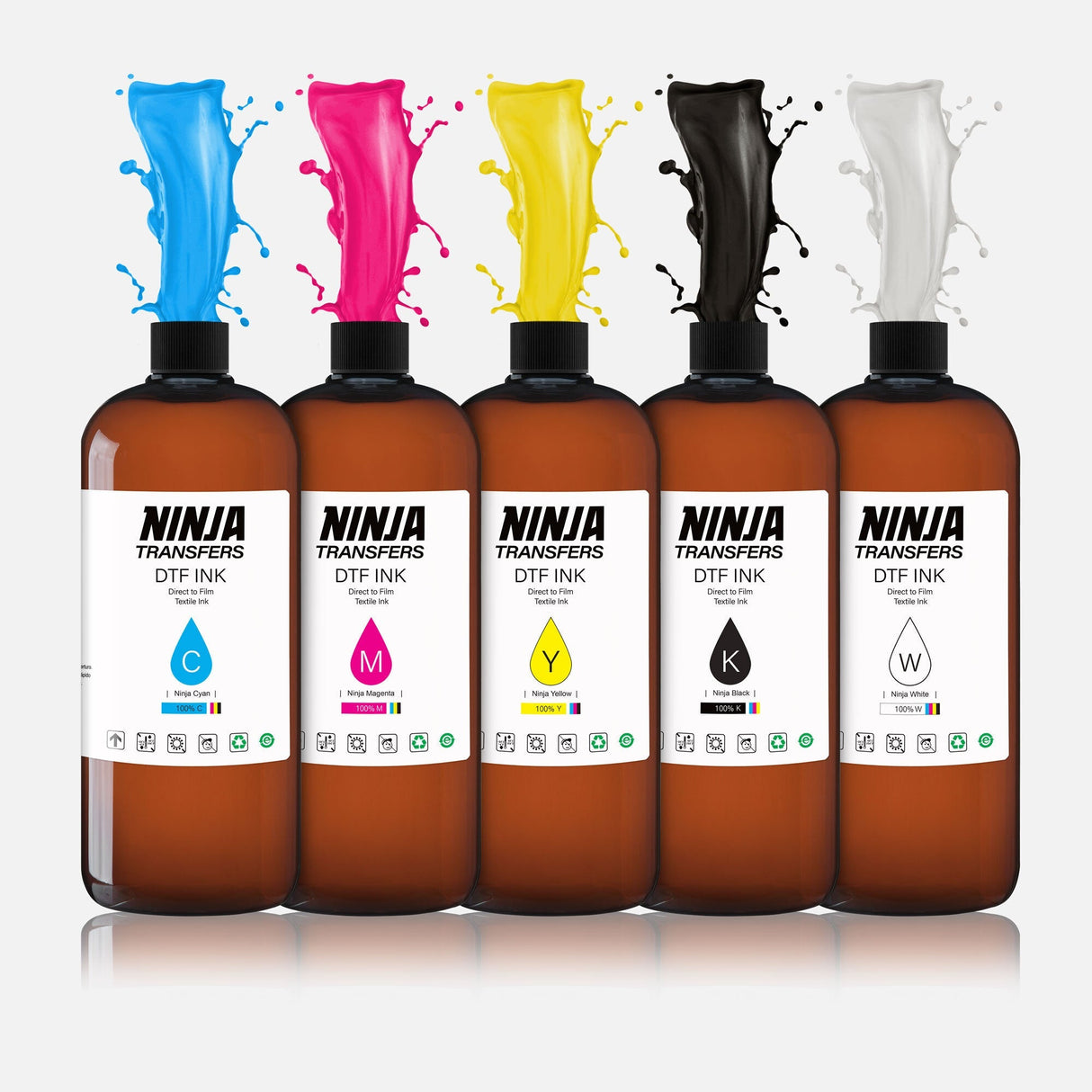 Premium DTF Ink 1 Liter from Ninja Transfers