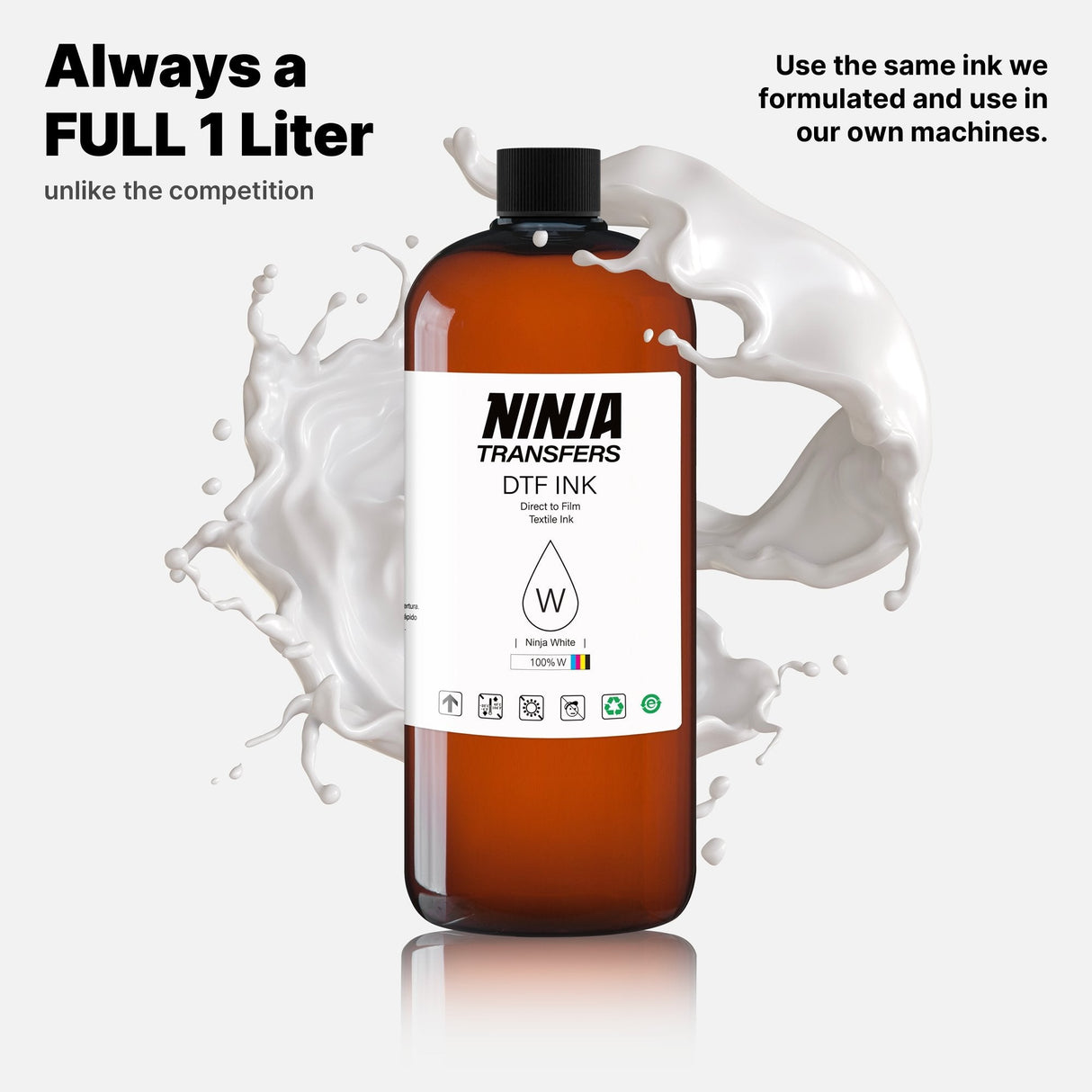 Premium DTF White Ink from Ninja Transfers