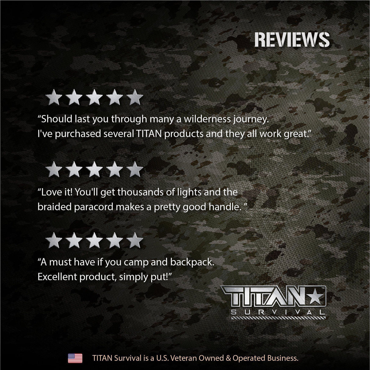 Premium Large Ferro Rods, 3-Pack from TITAN Survival