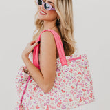 Presley Puffer Quilted Tote Bag With Pouch from Pretty Simple