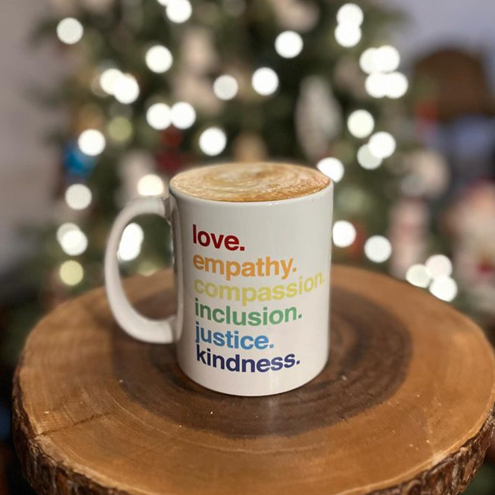 'Kindness Is' Pride Coffee Mug from Kind Cotton