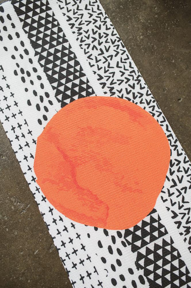 Yoga Mat | 6mm Lightweight | Black White Orange | Non-Slip | Eco Friendly | Yune Yoga | Bowie from Yune Yoga
