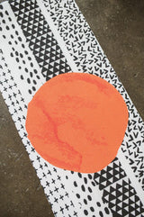 Yoga Mat | 6mm Lightweight | Black White Orange | Non-Slip | Eco Friendly | Yune Yoga | Bowie from Yune Yoga