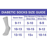 3-12 Pairs Health Circulatory Crew Cotton Diabetic Socks White 9-11 10-13 13-15 from PremiumBrandGoods
