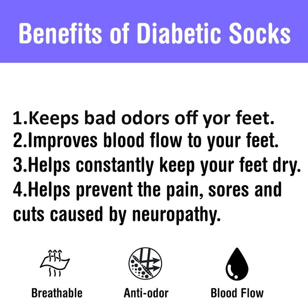 Lot 3 6 12 Pairs Men's Circulatory Diabetic Crew Socks Size 9-11 10-13 13-15 from PremiumBrandGoods