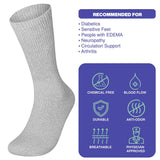 3-12 Pairs Health Circulatory Crew Cotton Diabetic Socks White 9-11 10-13 13-15 from PremiumBrandGoods