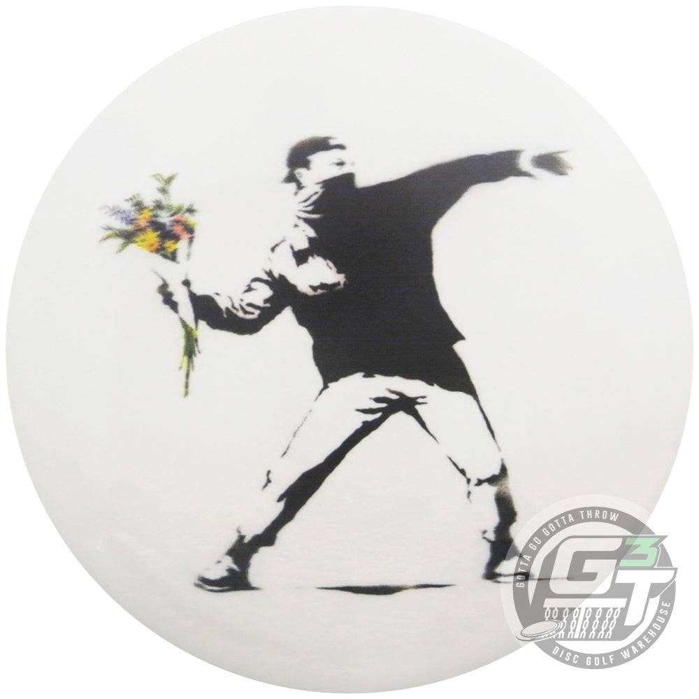 Banksy Full Color Flower Thrower Prodigy Ace Line DuraFlex D Model OS Distance Driver Golf Disc from Gotta Go Gotta Throw