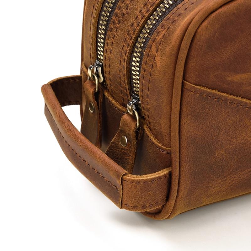 The Nomad Toiletry Bag | Genuine Leather Travel Toiletry Bag from STEEL HORSE LEATHER