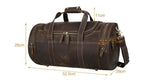 The Wainwright Weekender | Round  Vintage Leather Weekender from STEEL HORSE LEATHER
