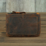 The Cael | Handmade Leather Coin Purse with Zipper from STEEL HORSE LEATHER