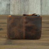 The Cael | Handmade Leather Coin Purse with Zipper from STEEL HORSE LEATHER