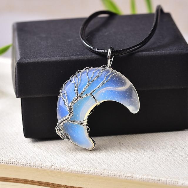 TREE OF LIFE CRESCENT NECKLACE from Ashlen