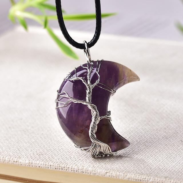 TREE OF LIFE CRESCENT NECKLACE from Ashlen