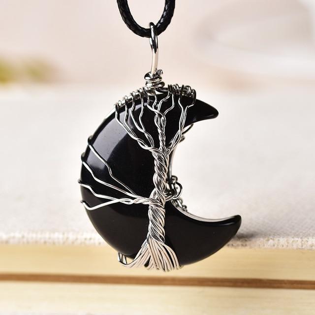 TREE OF LIFE CRESCENT NECKLACE from Ashlen