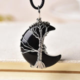 TREE OF LIFE CRESCENT NECKLACE from Ashlen