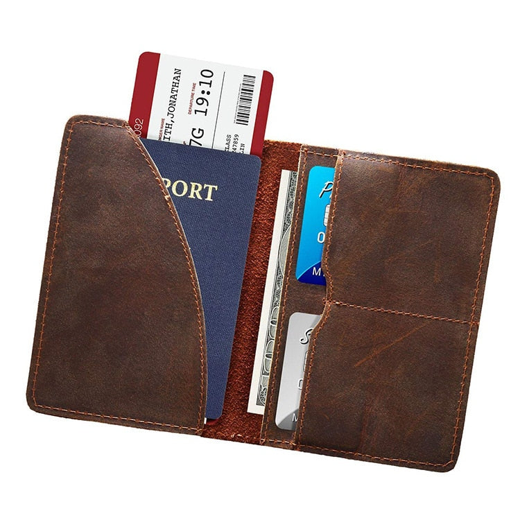 Priam Handmade Leather Passport Cover from STEEL HORSE LEATHER
