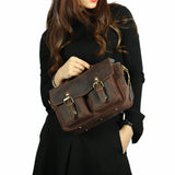 The Faust Leather Camera Bag | Crossbody Vintage Camera Messenger Bag from STEEL HORSE LEATHER