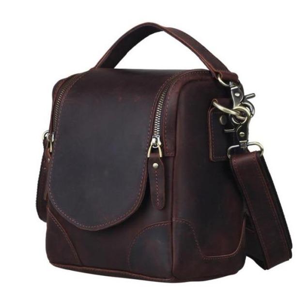 The Calista | Small Leather Camera Bag - Leather Camera Lens Case from STEEL HORSE LEATHER