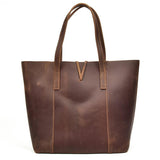 The Taavi Tote | Handcrafted Leather Tote Bag from STEEL HORSE LEATHER