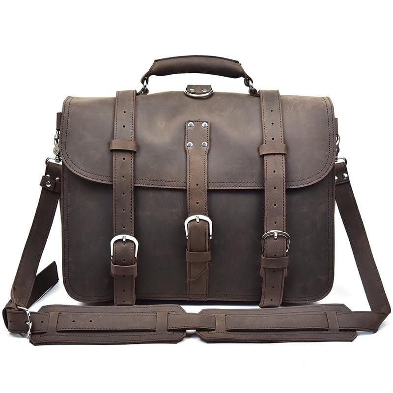 The Gustav Messenger Bag | Large Capacity Vintage Leather Messenger Bag from STEEL HORSE LEATHER