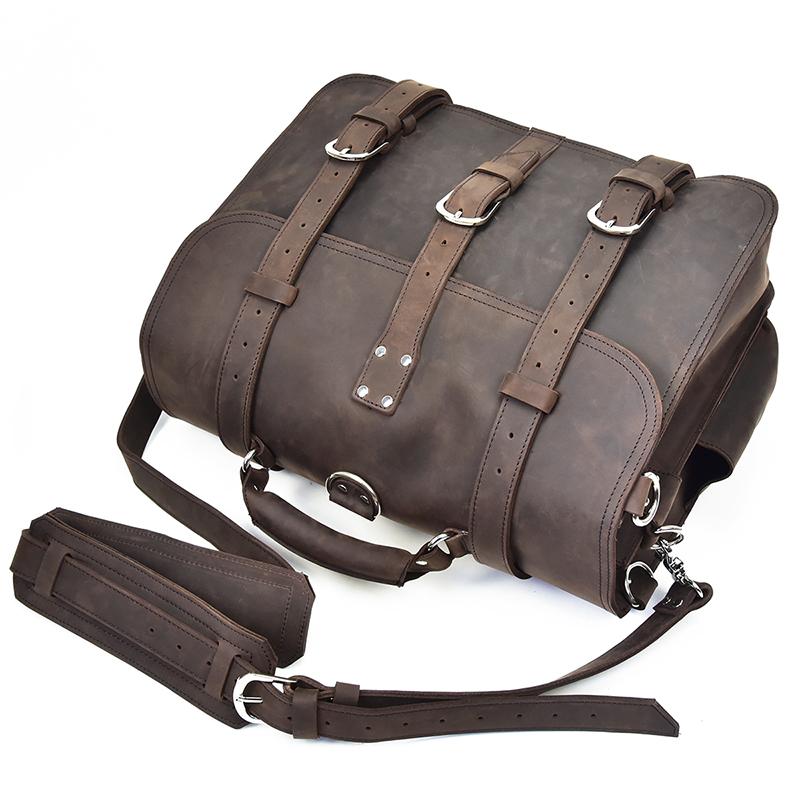 The Gustav Messenger Bag | Large Capacity Vintage Leather Messenger Bag from STEEL HORSE LEATHER