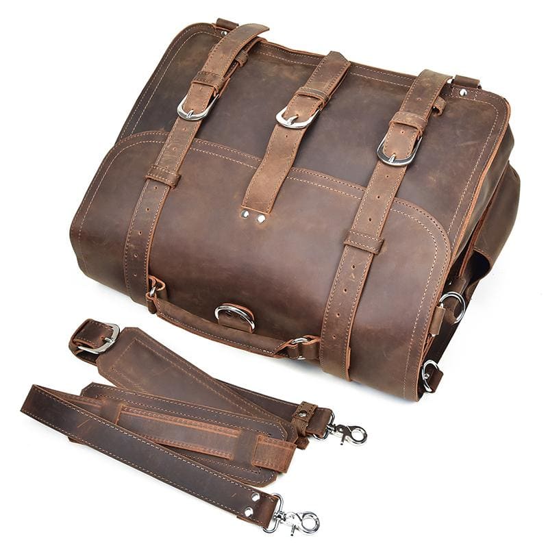 The Gustav Messenger Bag | Large Capacity Vintage Leather Messenger Bag from STEEL HORSE LEATHER