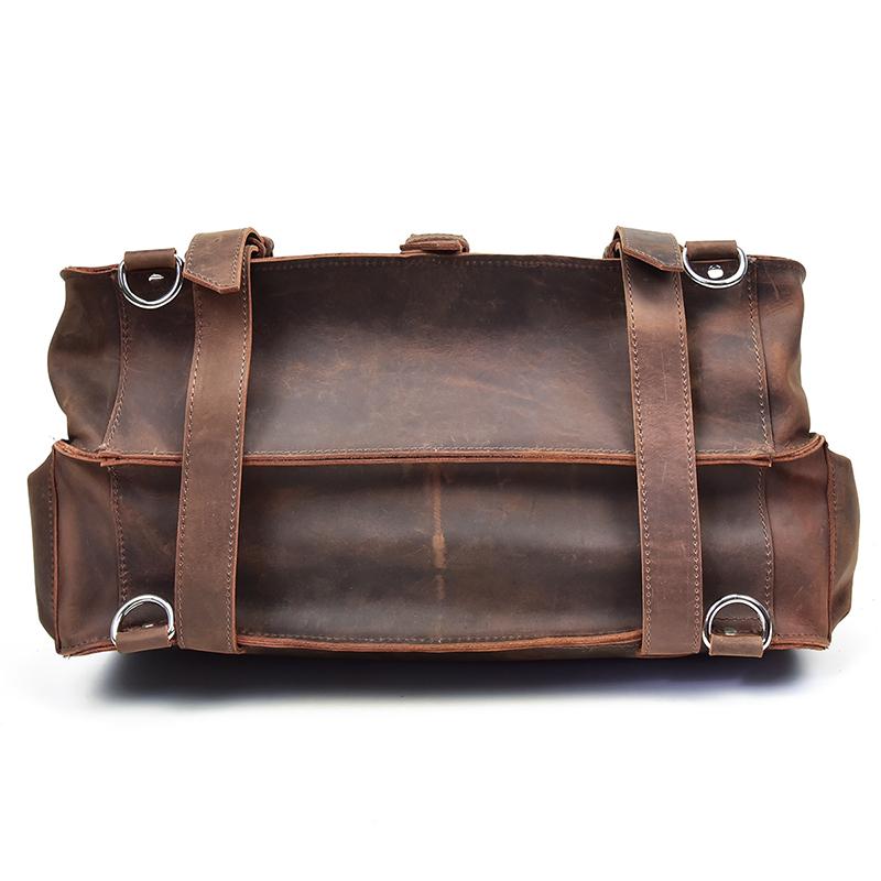 The Gustav Messenger Bag | Large Capacity Vintage Leather Messenger Bag from STEEL HORSE LEATHER