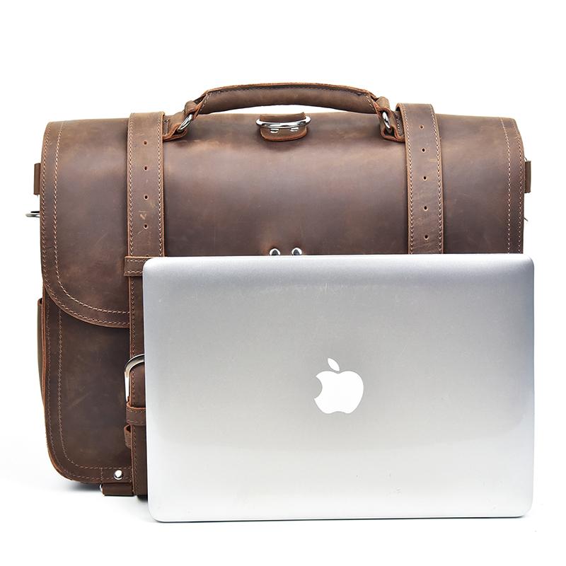 The Gustav Messenger Bag | Large Capacity Vintage Leather Messenger Bag from STEEL HORSE LEATHER