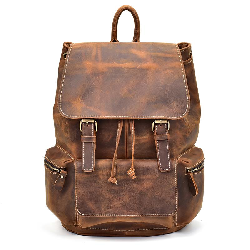 The Hagen Backpack | Vintage Leather Backpack from STEEL HORSE LEATHER