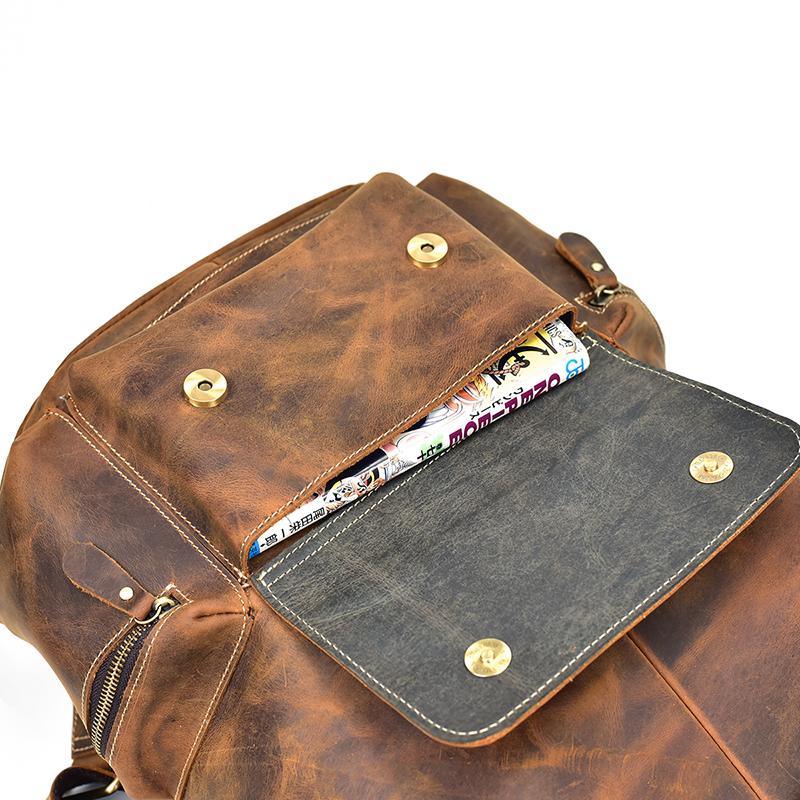 The Hagen Backpack | Vintage Leather Backpack from STEEL HORSE LEATHER
