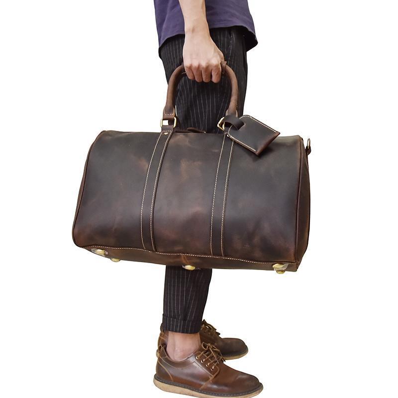 The Bjarke Weekender | Handcrafted Leather Duffle Bag from STEEL HORSE LEATHER