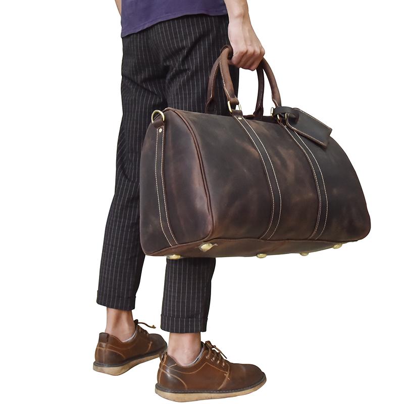The Bjarke Weekender | Handcrafted Leather Duffle Bag from STEEL HORSE LEATHER