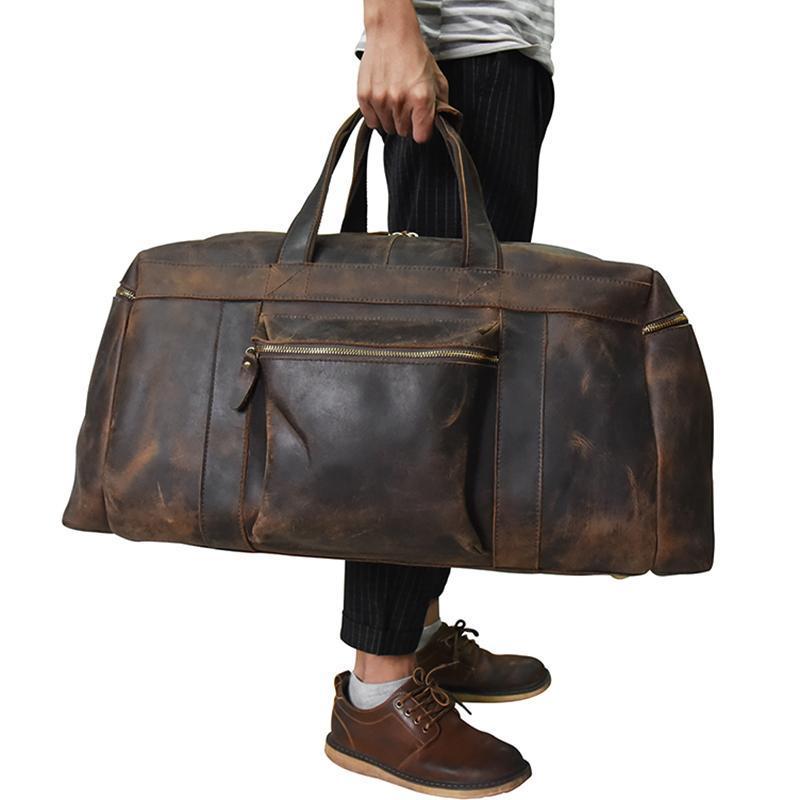 The Colden Duffle Bag | Large Capacity Leather Weekender from STEEL HORSE LEATHER
