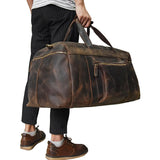 The Colden Duffle Bag | Large Capacity Leather Weekender from STEEL HORSE LEATHER