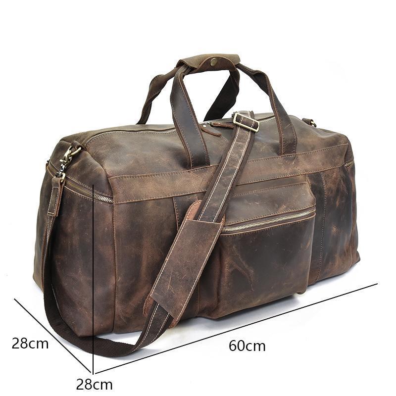 The Colden Duffle Bag | Large Capacity Leather Weekender from STEEL HORSE LEATHER
