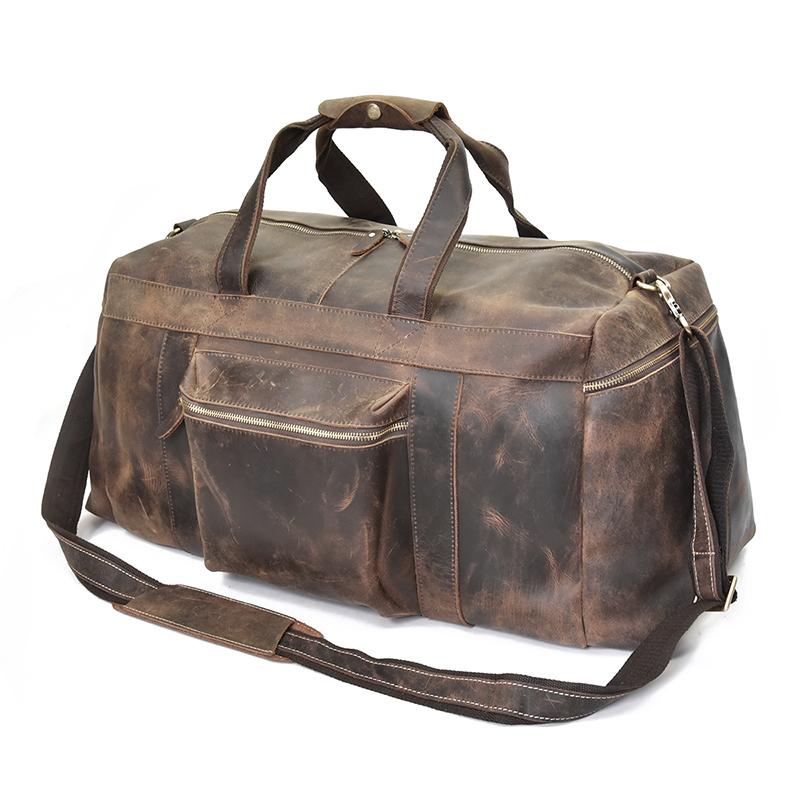 The Colden Duffle Bag | Large Capacity Leather Weekender from STEEL HORSE LEATHER