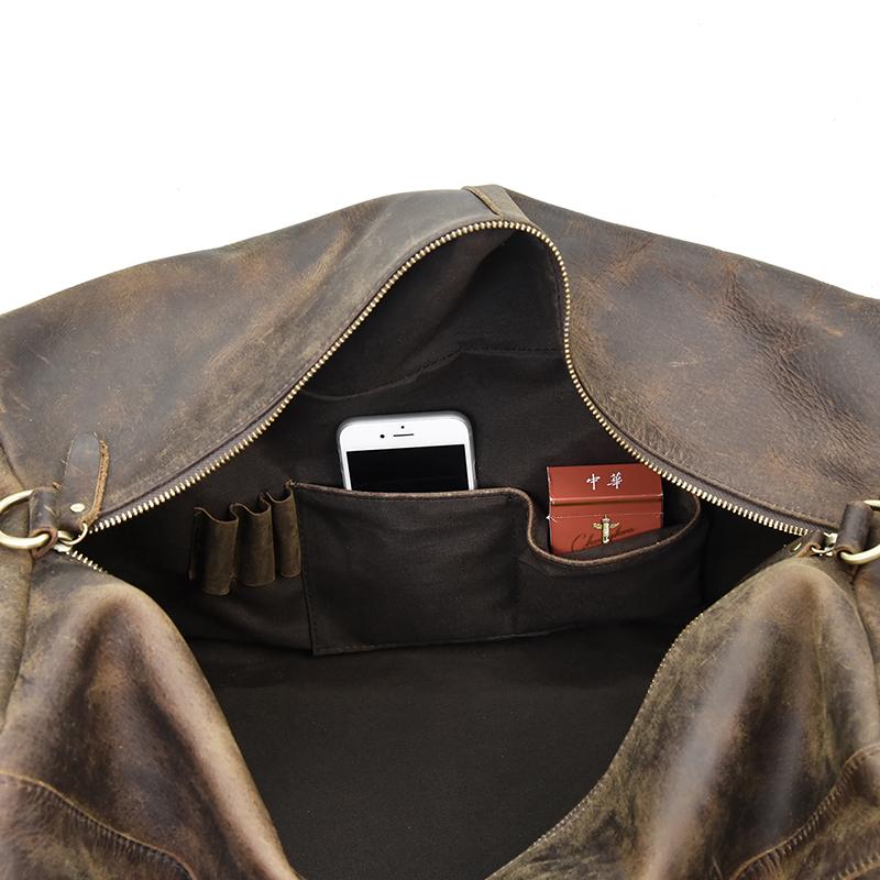 The Colden Duffle Bag | Large Capacity Leather Weekender from STEEL HORSE LEATHER