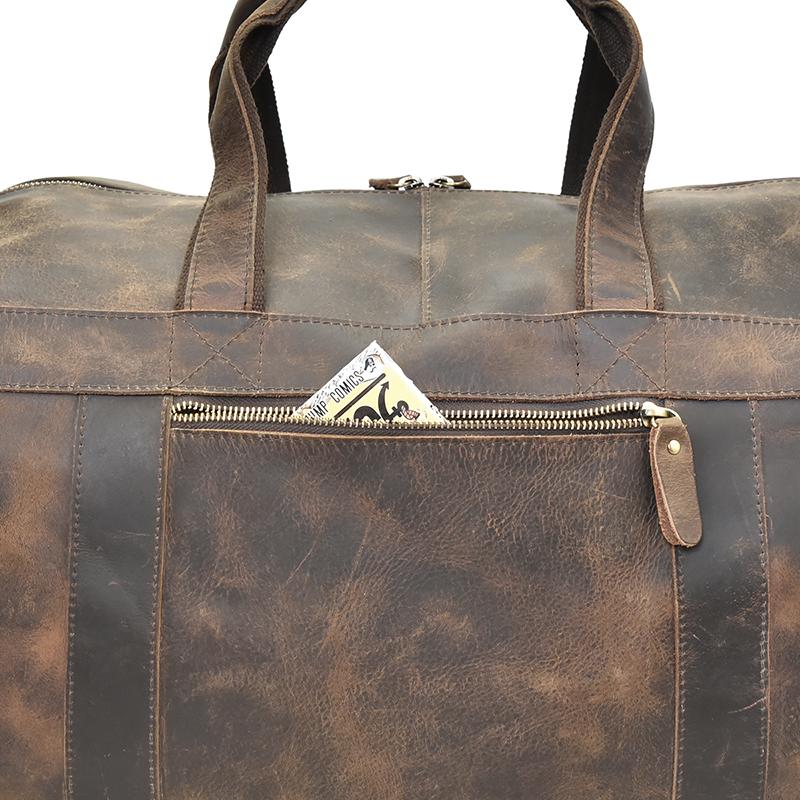 The Colden Duffle Bag | Large Capacity Leather Weekender from STEEL HORSE LEATHER