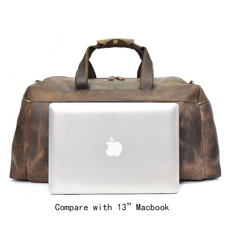 The Colden Duffle Bag | Large Capacity Leather Weekender from STEEL HORSE LEATHER