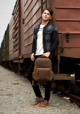 The Langley Backpack | Genuine Vintage Leather Backpack from STEEL HORSE LEATHER