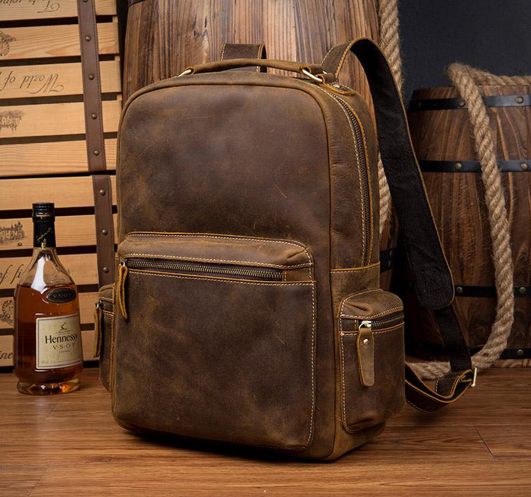 The Langley Backpack | Genuine Vintage Leather Backpack from STEEL HORSE LEATHER