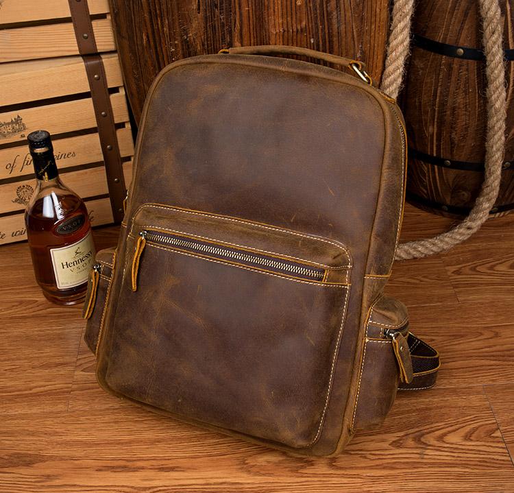 The Langley Backpack | Genuine Vintage Leather Backpack from STEEL HORSE LEATHER