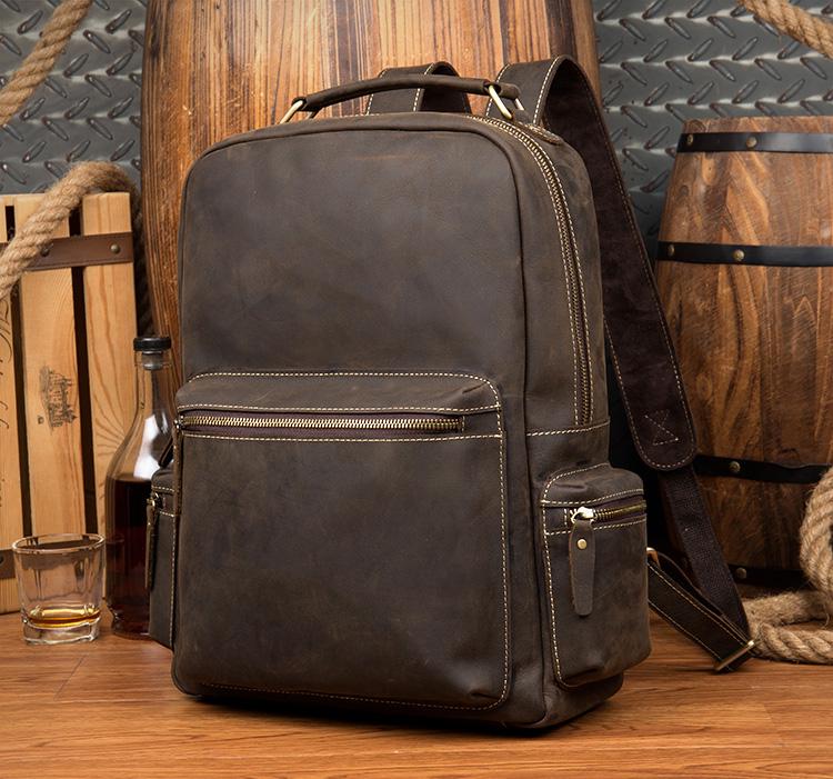 The Langley Backpack | Genuine Vintage Leather Backpack from STEEL HORSE LEATHER