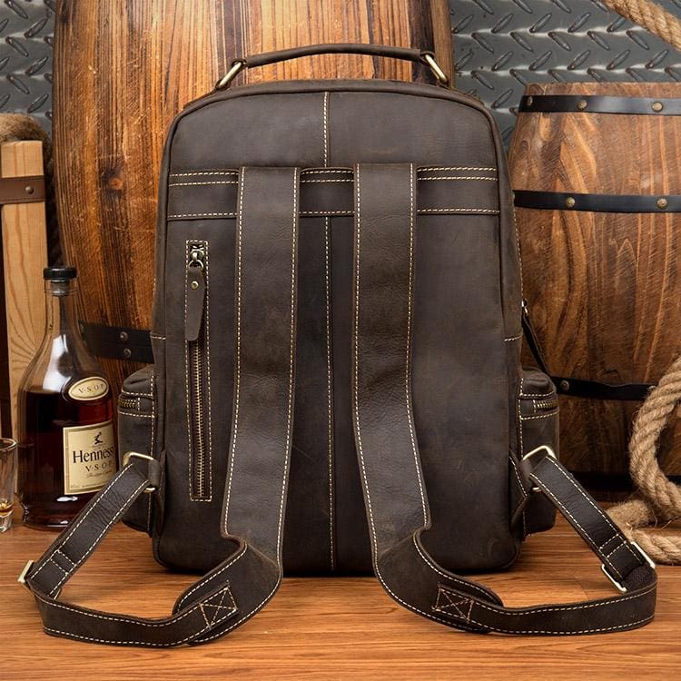 The Langley Backpack | Genuine Vintage Leather Backpack from STEEL HORSE LEATHER
