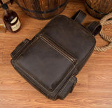 The Langley Backpack | Genuine Vintage Leather Backpack from STEEL HORSE LEATHER