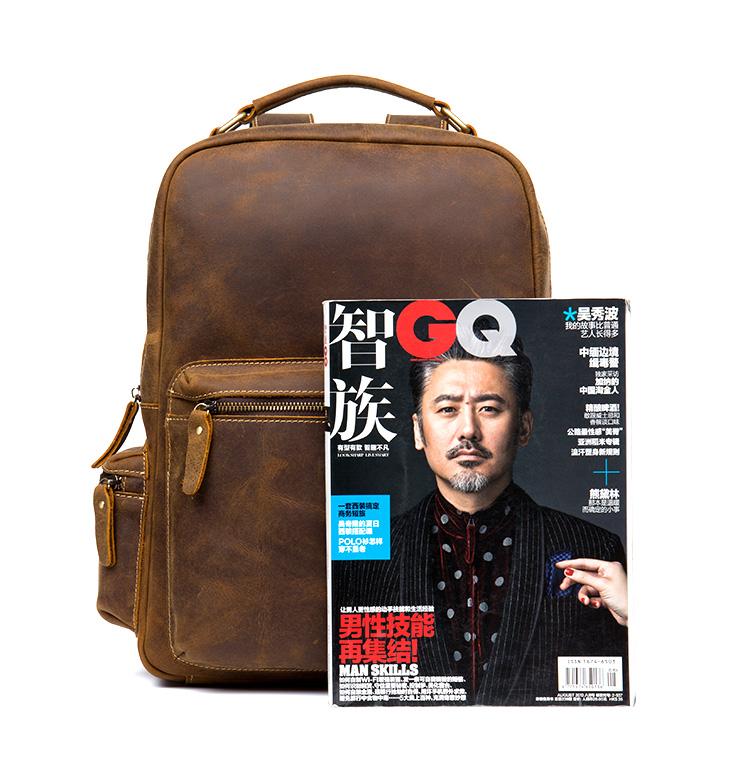 The Langley Backpack | Genuine Vintage Leather Backpack from STEEL HORSE LEATHER